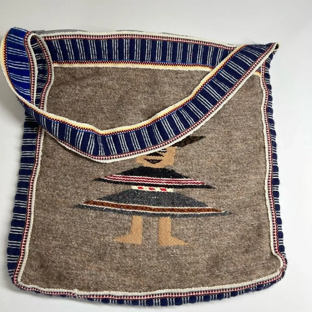Mexican Crossbody Bags | Mexican Falsa Blanket Handmade Hippie Hobo Vintage